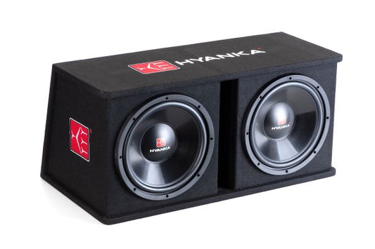 H YANKA SKP-D12M 1200W Dual 12" Car Subwoofer Enclosure Kit
